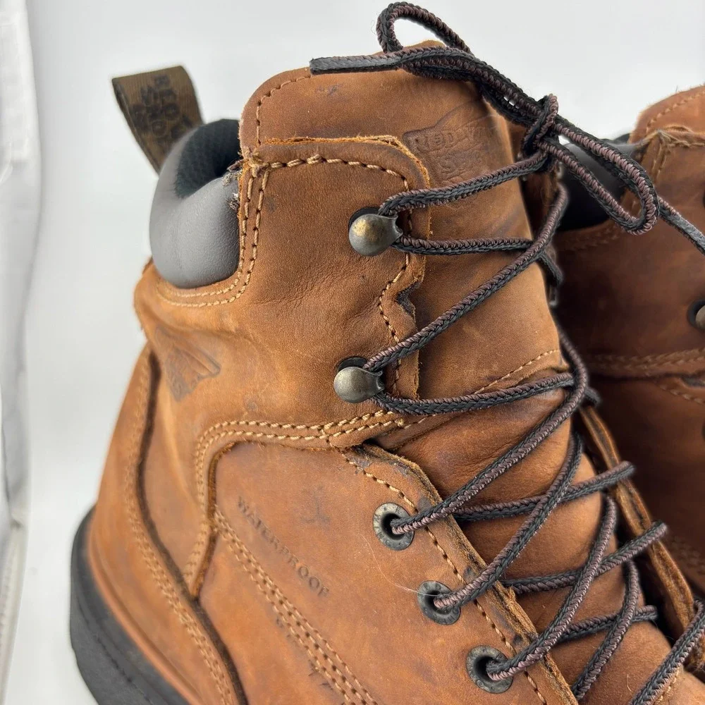 Red Wing 4215 DynaForce Work Boots 10 Brown Waterproof Safety Toe EH USA